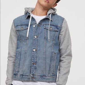 Men’s Divided Hooded Denim Jacket